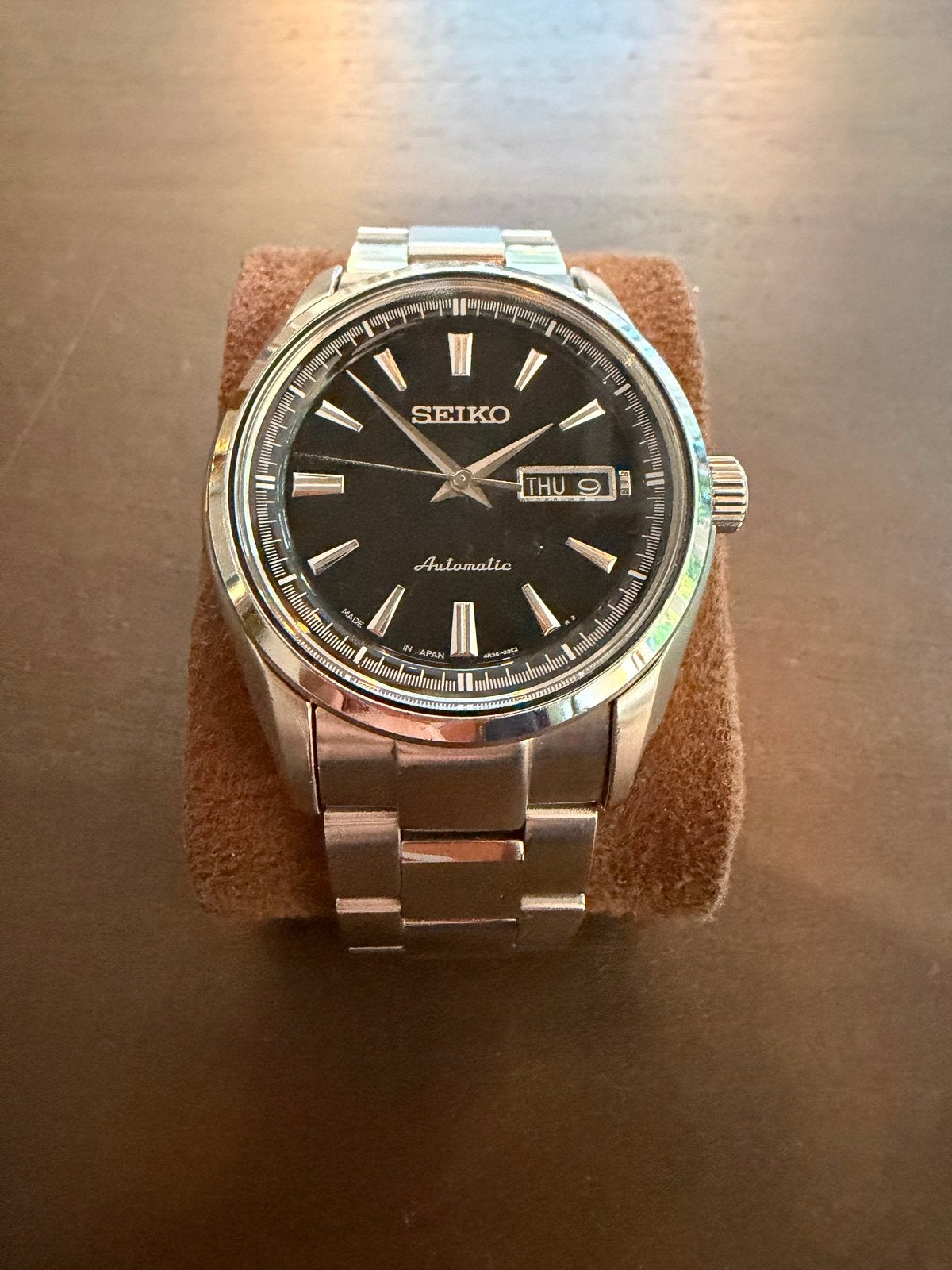 Stijlvol Seiko Automatisch Polshorloge - Zwart en Zilver, Sieraden, Tassen en Uiterlijk, Horloges | Heren, Seiko, Staal, Polshorloge