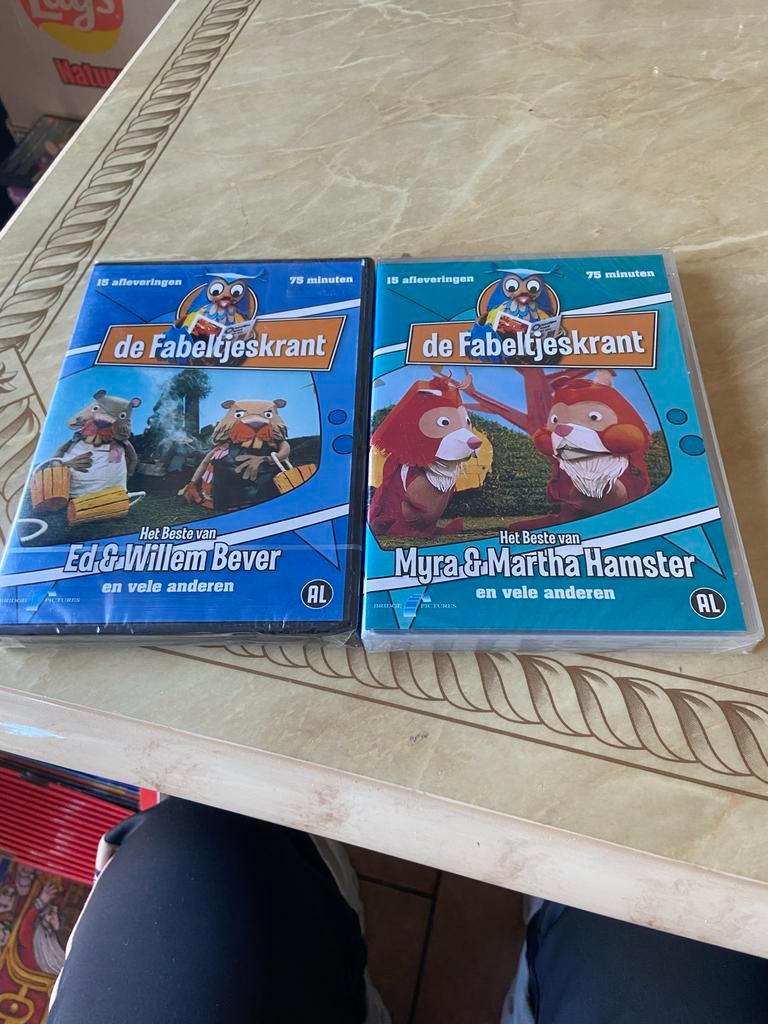 De Fabeltjeskrant DVD's: Ed & Willem Bever, Myra & Martha Ha, Alle leeftijden, Ophalen of Verzenden, Nieuw in verpakking, Poppen
