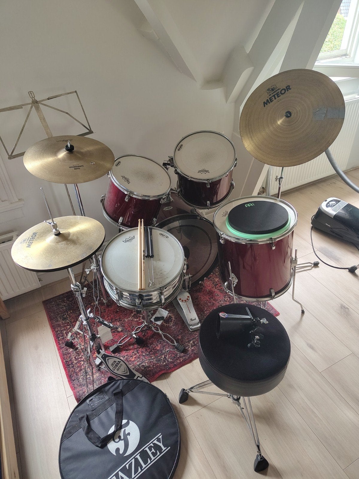 Compleet drumstel met accessoires - Tama, Pearl, Meinl, Ophalen, Gebruikt, Tama