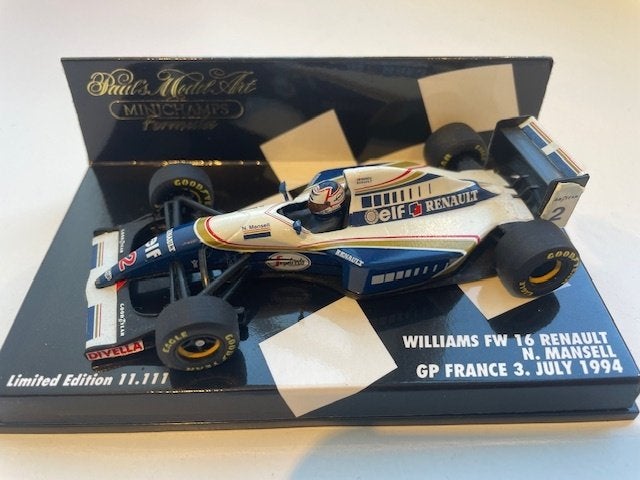 Williams Renault FW16 N. Mansell France GP 1994, Ophalen of Verzenden, Zo goed als nieuw, Formule 1