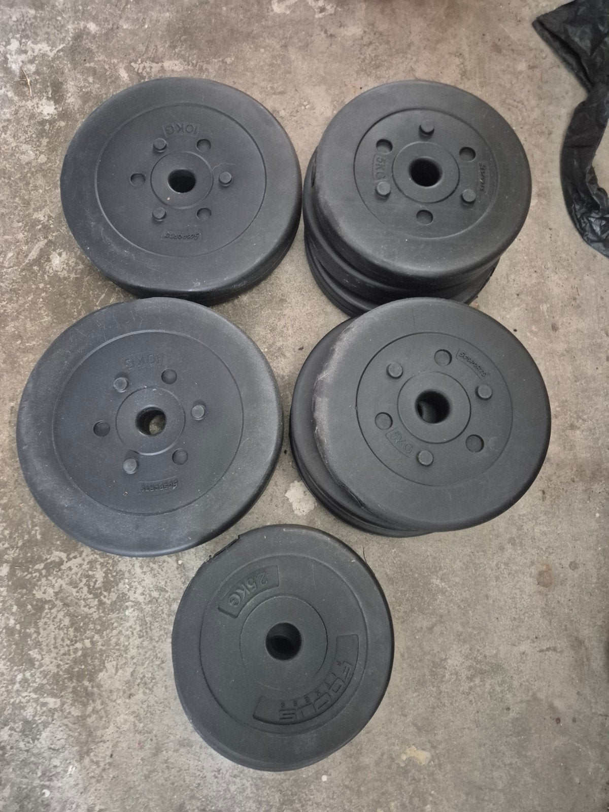 Bankje, Squat Rek, Barbell & Gewicht, Ophalen