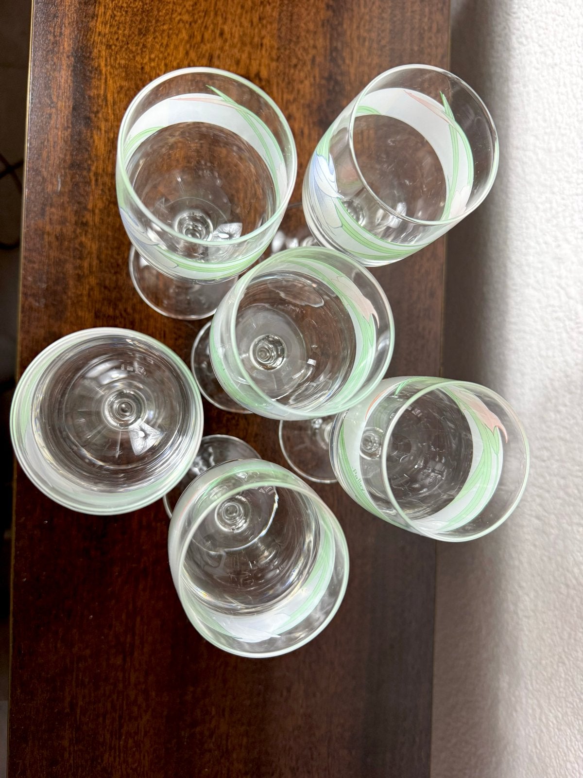 Vintage Palluy Luminarc Wijnglazen - Set van 6, Ophalen of Verzenden