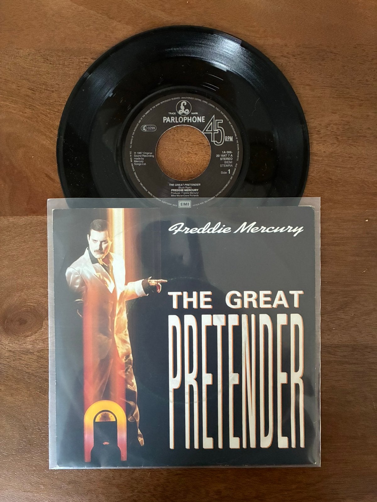 Freddie Mercury - The great pretender, Cd's en Dvd's, Ophalen of Verzenden, 7 inch
