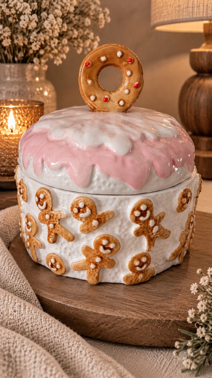 CLAYRE & EEF NIEUW Gingerbread voorraadpot met deksel, Meerkleurig, Nieuw, Ophalen of Verzenden, Landelijk