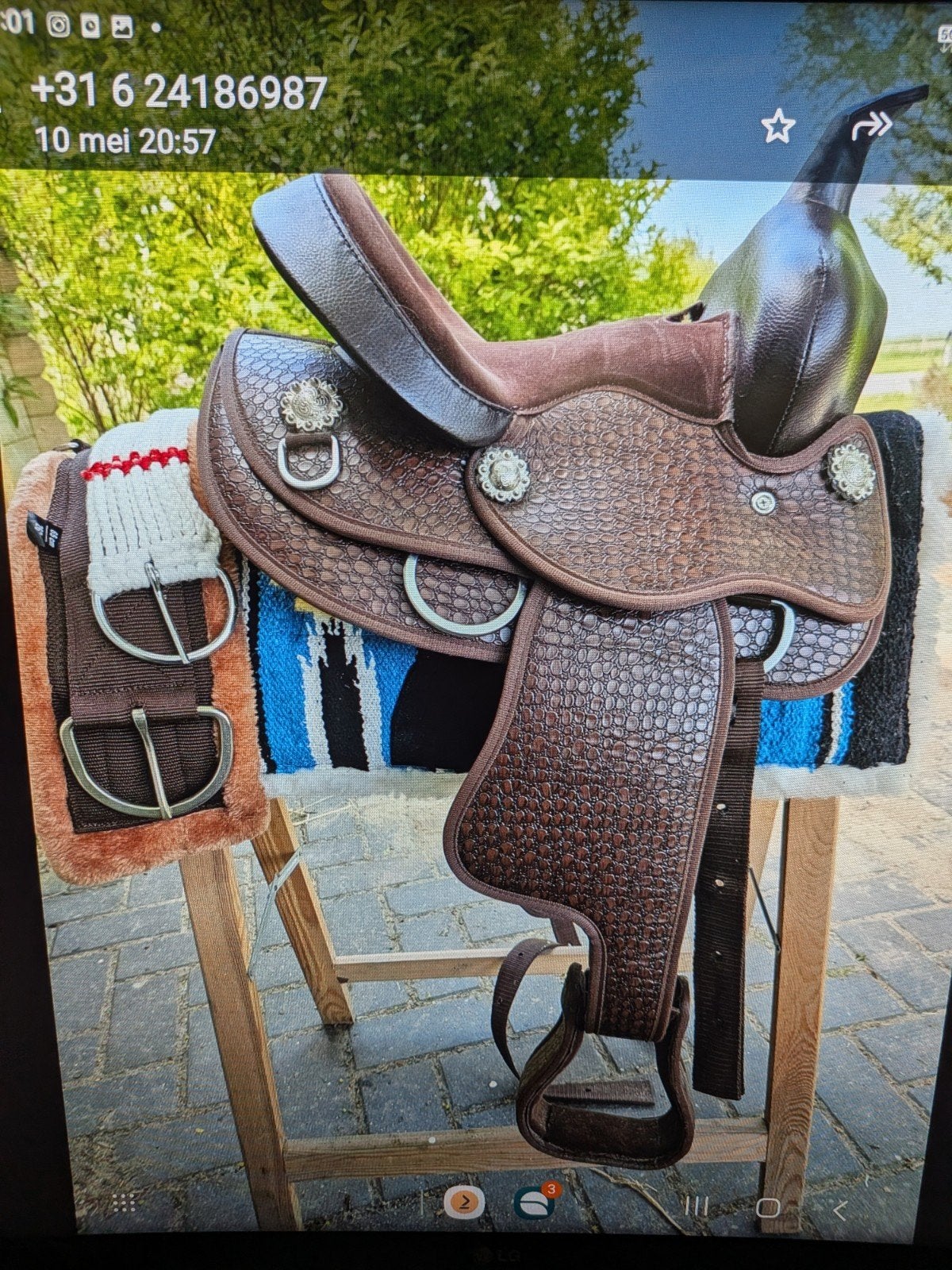 Zo goed als nieuw westen pony zadel met trens en deken, Dieren en Toebehoren, Paarden en Pony's | Zadels, Ophalen of Verzenden