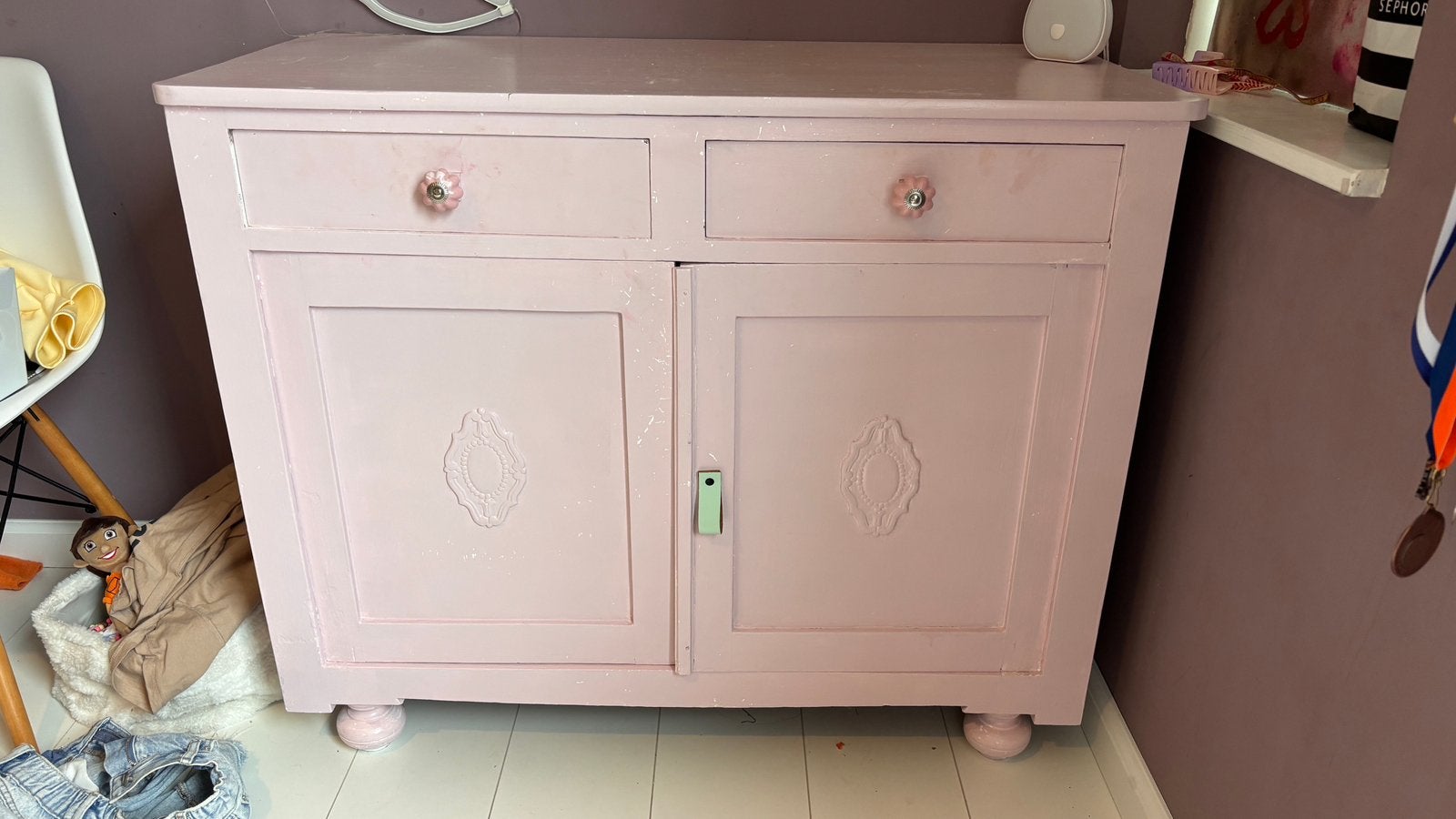 Oud kastje, Huis en Inrichting, Ophalen, Gebruikt, 50 tot 100 cm, 25 tot 50 cm