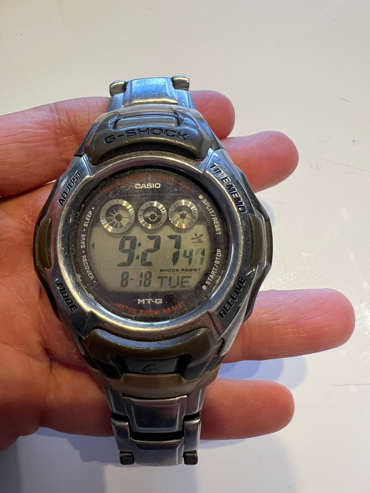 Casio G-Shock MT-G Tough Solar – Module 2688 – Vintage, Ophalen of Verzenden, Gebruikt, Grijs, Jongen of Meisje