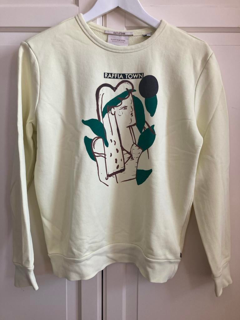 Scotch & Soda Maison Scotch Raffia Town Sweater Maat S, Ophalen of Verzenden, Gedragen, Maat 36 (S), Geel