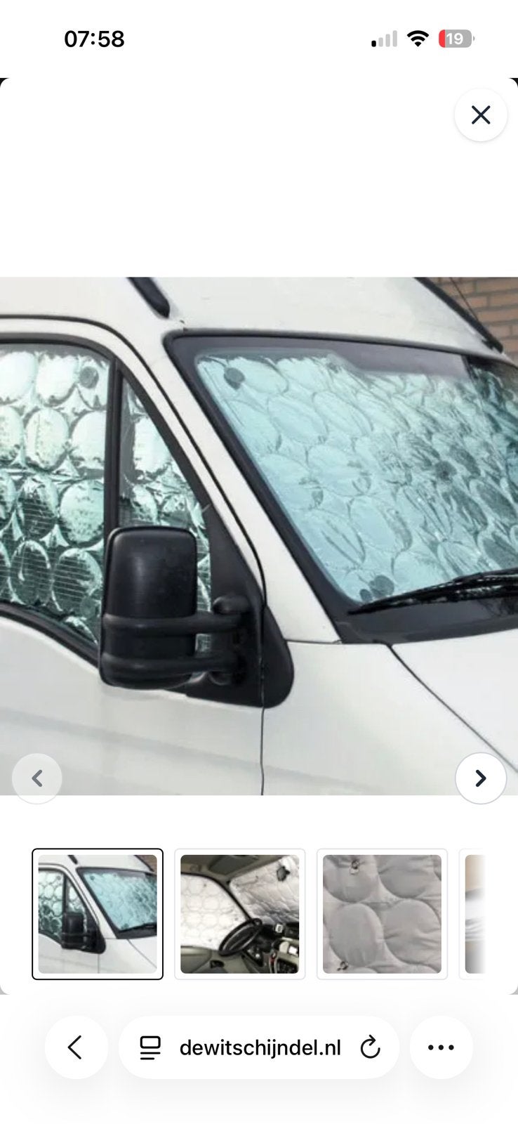 Raamisolatie camper Fiat, Citroen, Ophalen of Verzenden, Zo goed als nieuw
