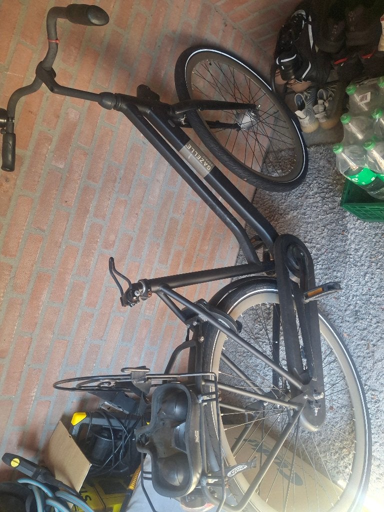 Gazelle fiets met kinderzitje, Fietsen en Brommers, Ophalen, Terugtraprem, Gebruikt, Gazelle