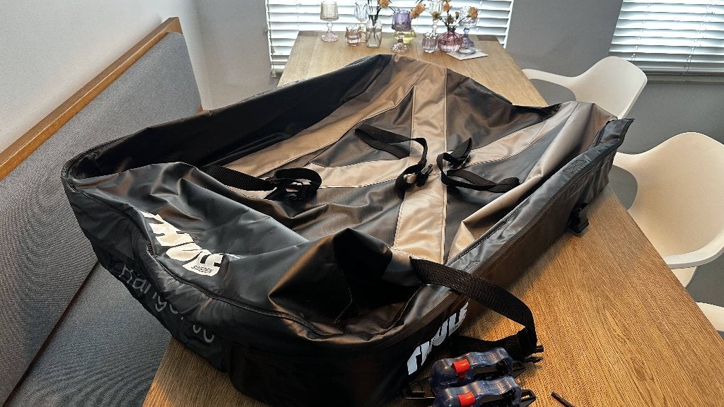 Thule Ranger 90 Opvouwbare Dakkoffer | Slim, ruimtebesparend, Auto diversen, Dakkoffers, Ophalen, Gebruikt