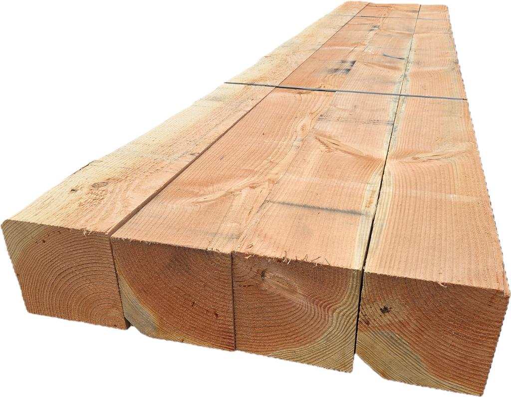 4 Douglas palen / balken 20x20 cm - nr: TB79, Ophalen, 250 cm of meer, Balken