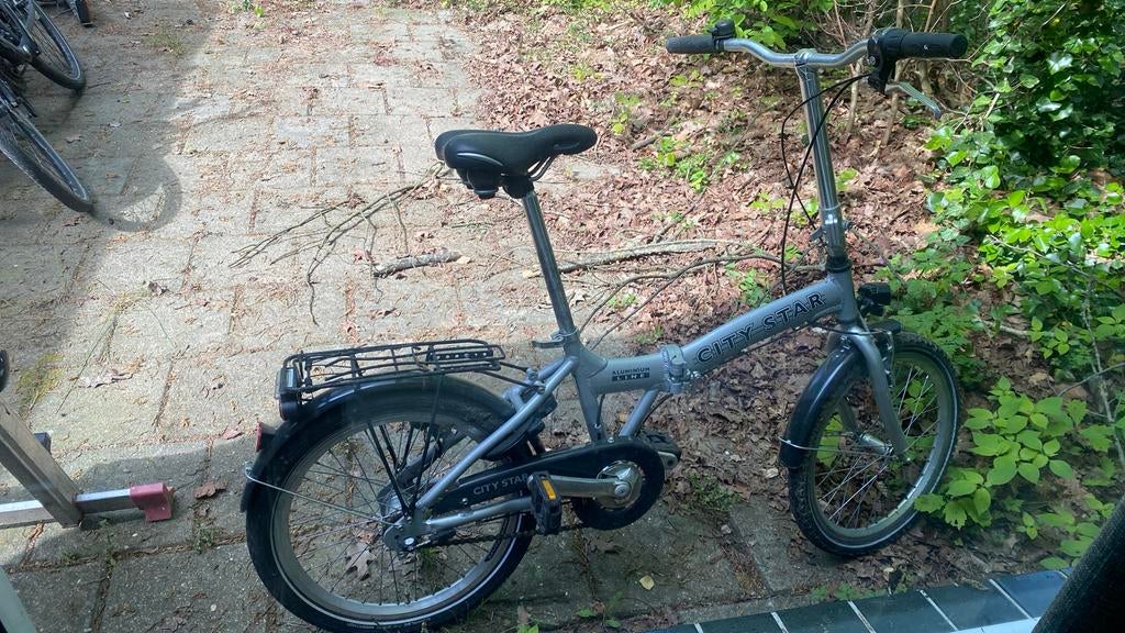 Vouwfiets alumimium line (city star), Overige merken, Terugtraprem, Minder dan 14 inch, Heren