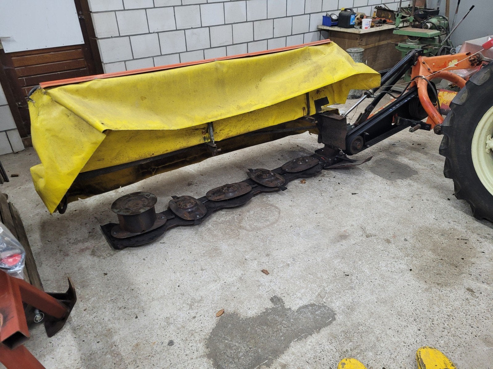 fella sm208 schijvenmaaier, Ophalen, Weidebouw