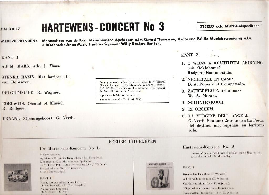 Arnhem-Marechaussee(Tiemessen) Politie ea vinyl LP zeld, Ophalen, Landmacht, Nederland, Embleem of Badge