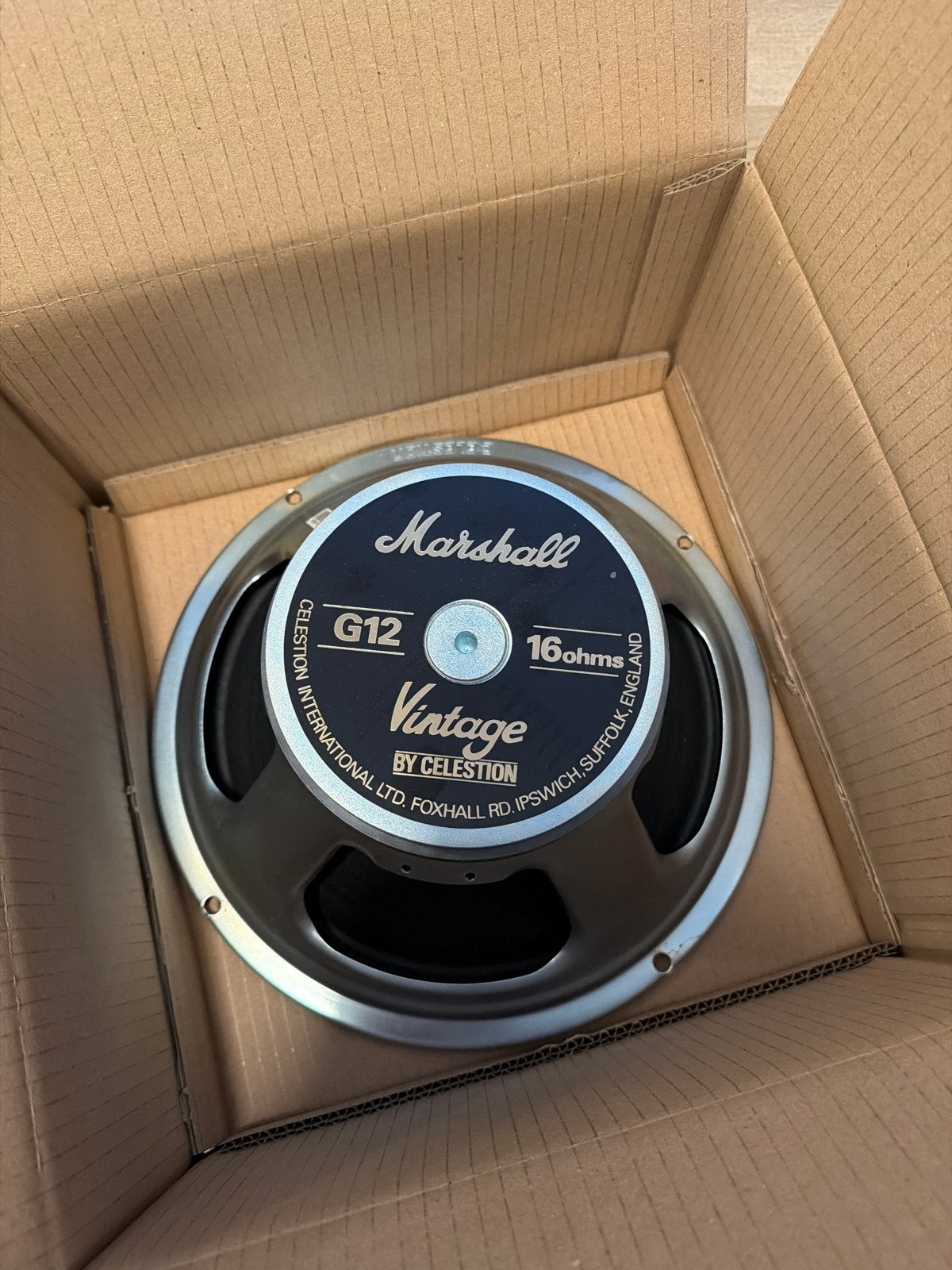 Marshall Celestion G12 Vintage 16 Ohm Gitaarluidspreker, Ophalen of Verzenden, Zo goed als nieuw, Gitaar, Minder dan 50 watt