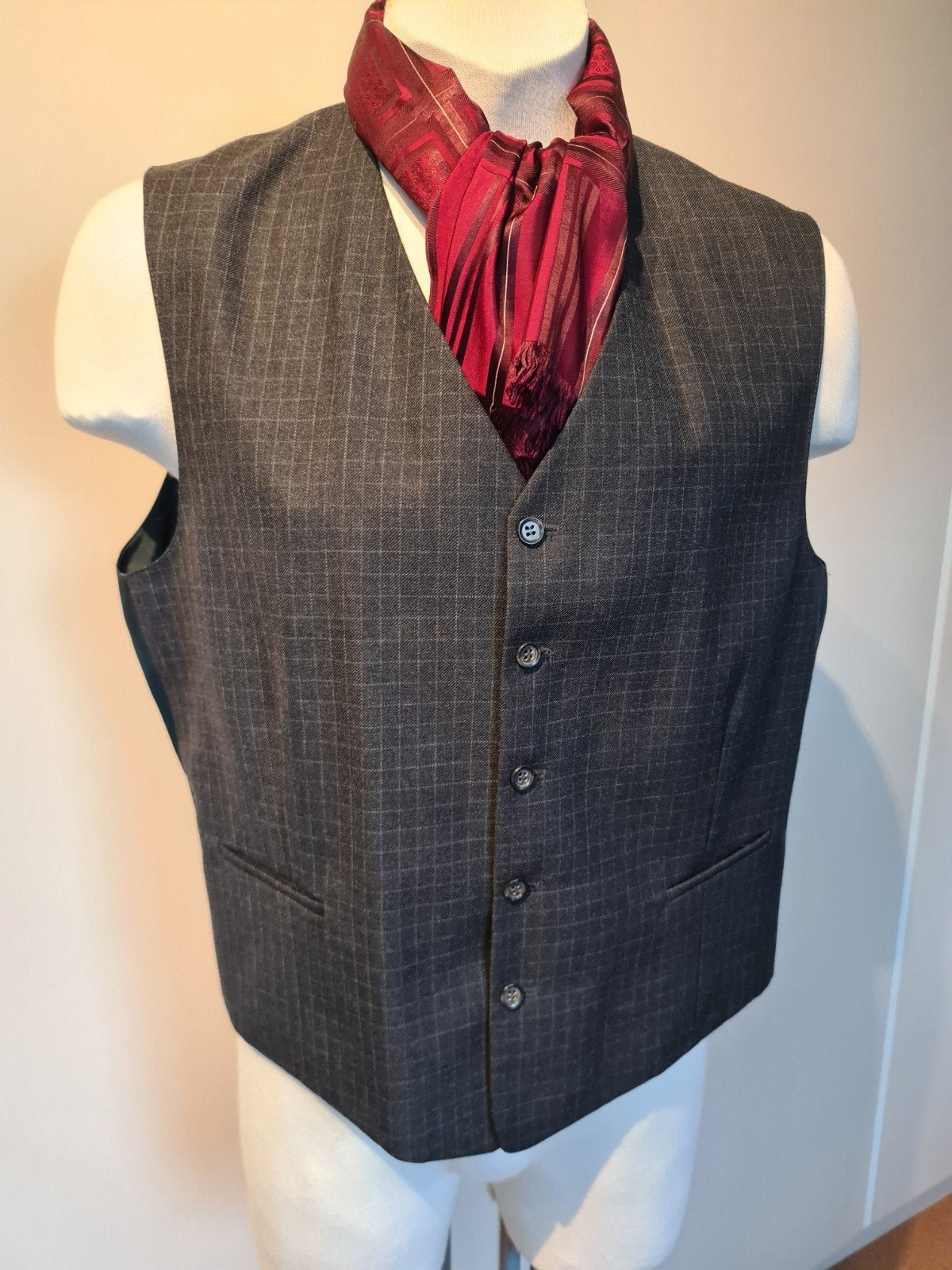 Gilet stoer wol antraciet buikmaat 27/54 €29.95 nieuw, Maat 52/54 (L), Overige kleuren, Verzenden, Gilet