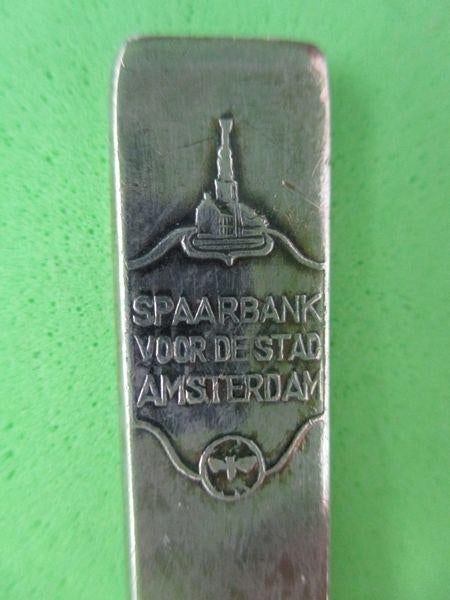 (KB5064) Kinderbestek Spaarbank voor de stad Amsterdam lepel, Ophalen of Verzenden, Gebruikt
