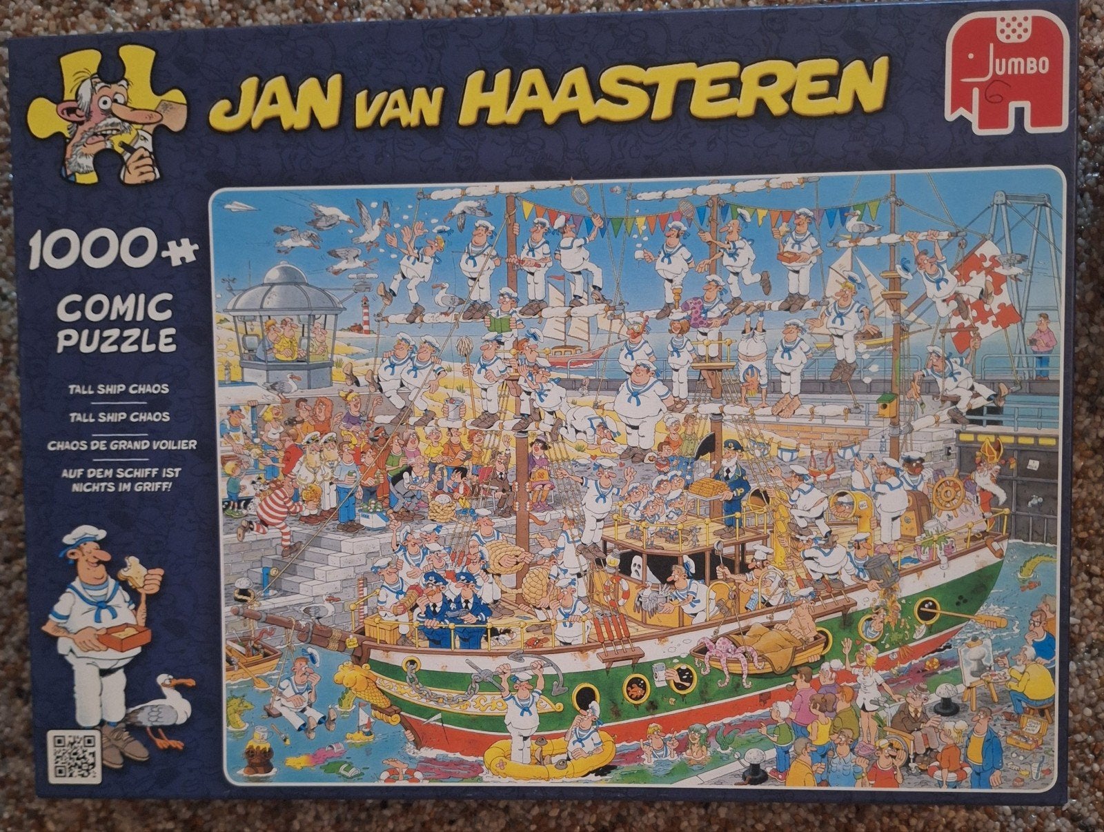Jan van Haasteren 1000+ stukjes - Tall Ship Chaos, Hobby en Vrije tijd, Denksport en Puzzels, Ophalen of Verzenden