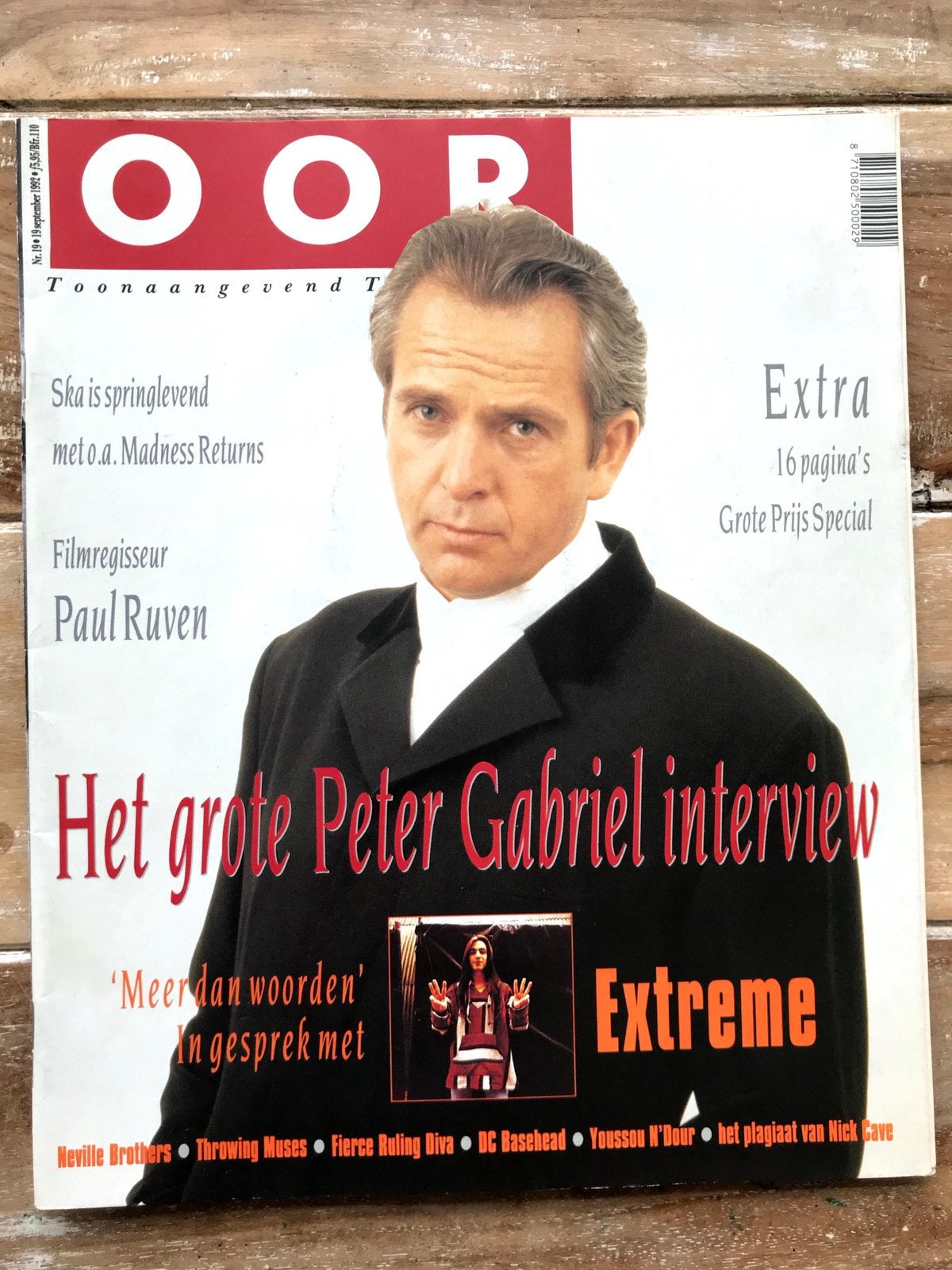 OOR Magazine 1992 EXTREME Peter Gabriel THROWING MUSES Kong, Ophalen of Verzenden, Zo goed als nieuw, Muziek, Film of Tv