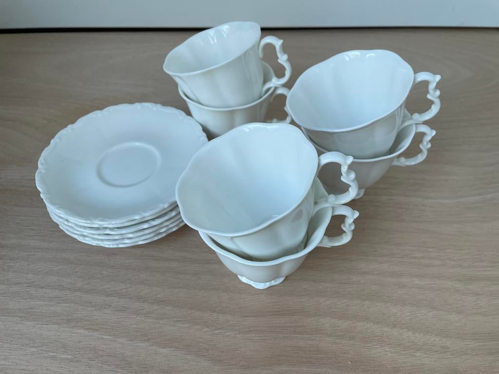 6 prachtige porceleinen dameskopjes. Royal Albert., Antiek en Kunst, Ophalen of Verzenden