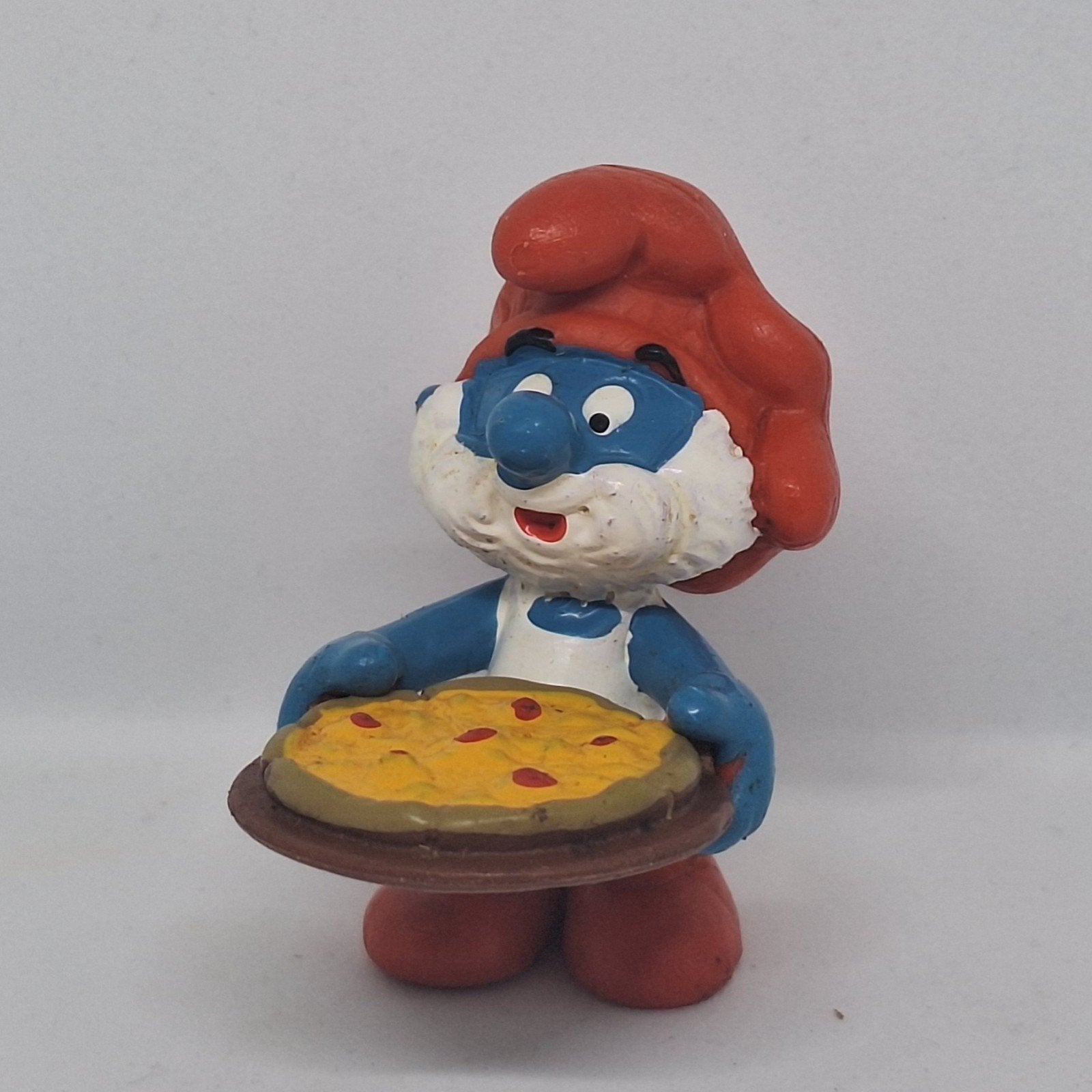 Pizza Smurf 20180, Ophalen of Verzenden, Gebruikt, Overige Smurfen, Poppetje, Figuurtje of Knuffel