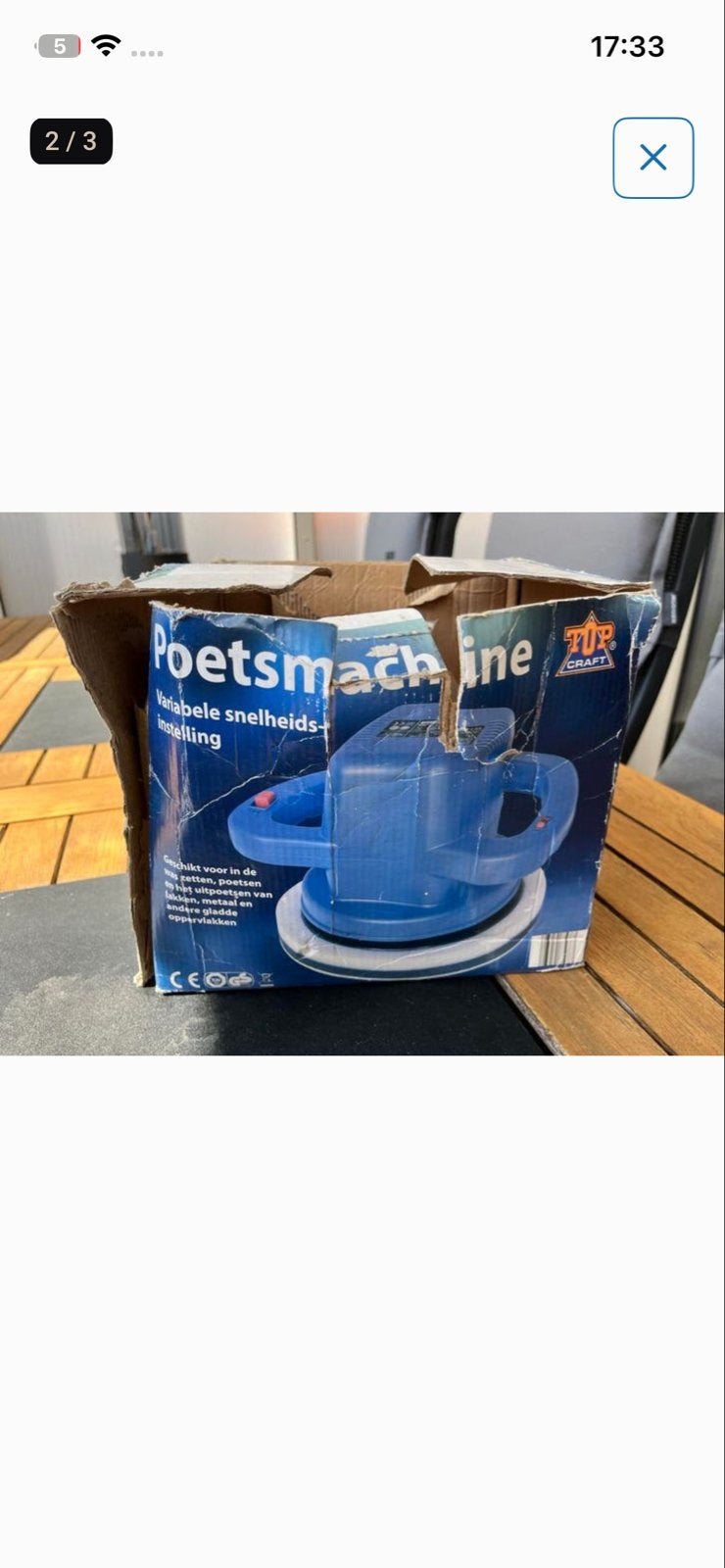 TOP CRAFT Poetsmachine met variabele snelheid, Ophalen, Gebruikt