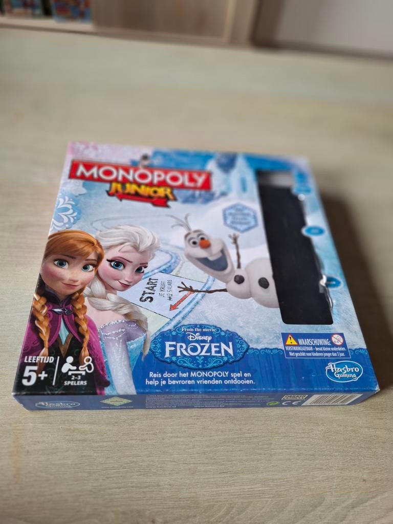 Monopoly Junior Disney Frozen Bordspel, Ophalen of Verzenden, Zo goed als nieuw, Consumercare@hasbro.co.uk, Hasbro