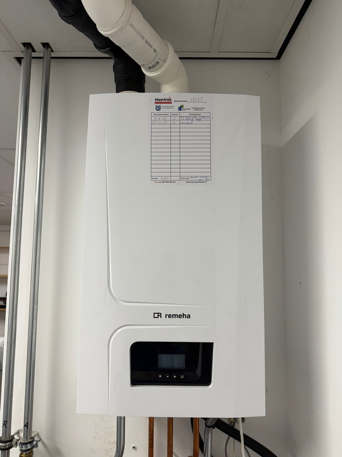 Remeha Avanta Ace CW 5 CV-ketel uit 2022 - Zo goed als nieuw, Ophalen, Hoog rendement (Hr), Cv-ketel of Combi-ketel, Minder dan 60 cm