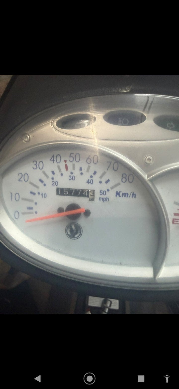 Blauwe Sym fliddle 2 scooter - Goede staat, 57743 km, Fietsen en Brommers, Gebruikt, Ophalen of Verzenden, Benzine, Fiddle