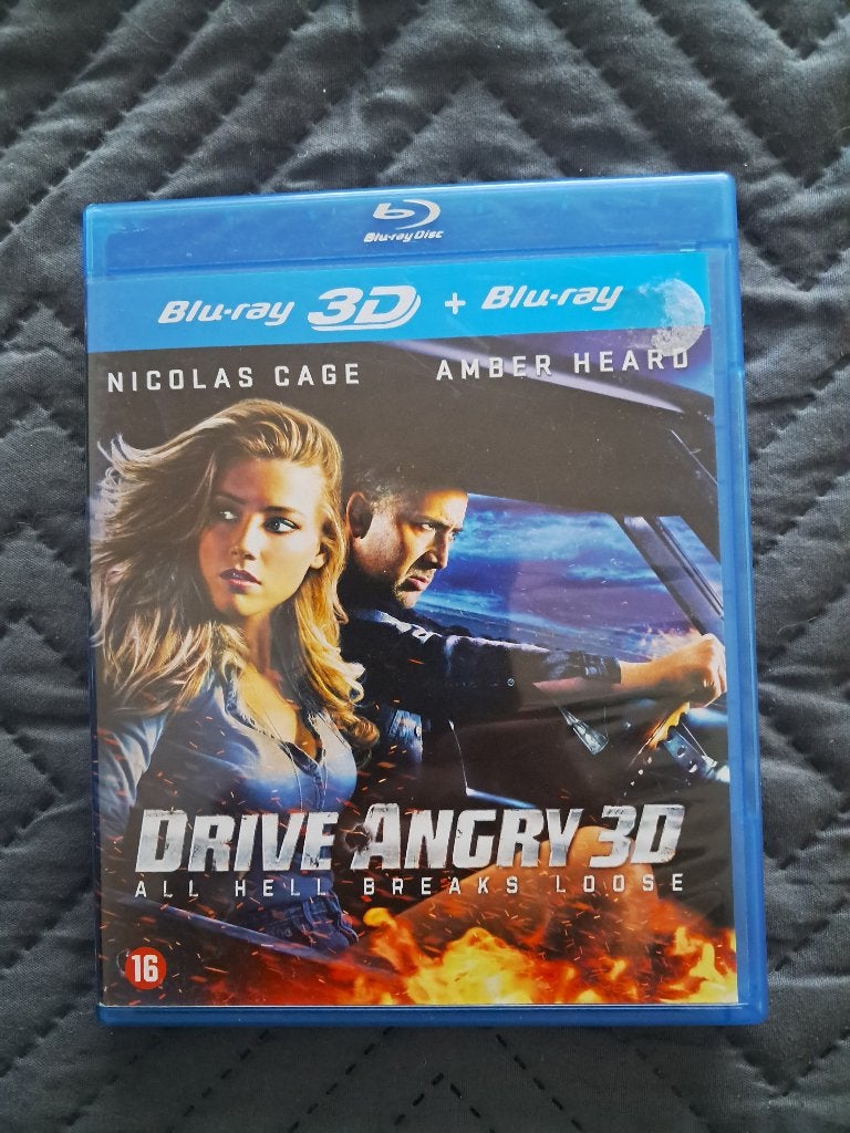 35, Blu Ray Collectie : Drive Angry 3D, Ophalen, Zo goed als nieuw, Actie