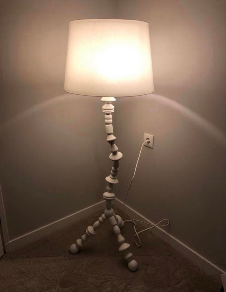 IKEA Svarva Kralen Vloerlamp - Collectors Item, Huis en Inrichting, Lampen | Vloerlampen, Ophalen, Zo goed als nieuw, Hout, 150 tot 200 cm