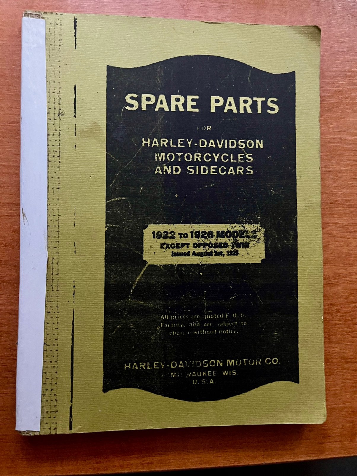 Harley Davidson 1922 to 1926, Ophalen of Verzenden, Harley-Davidson of Buell