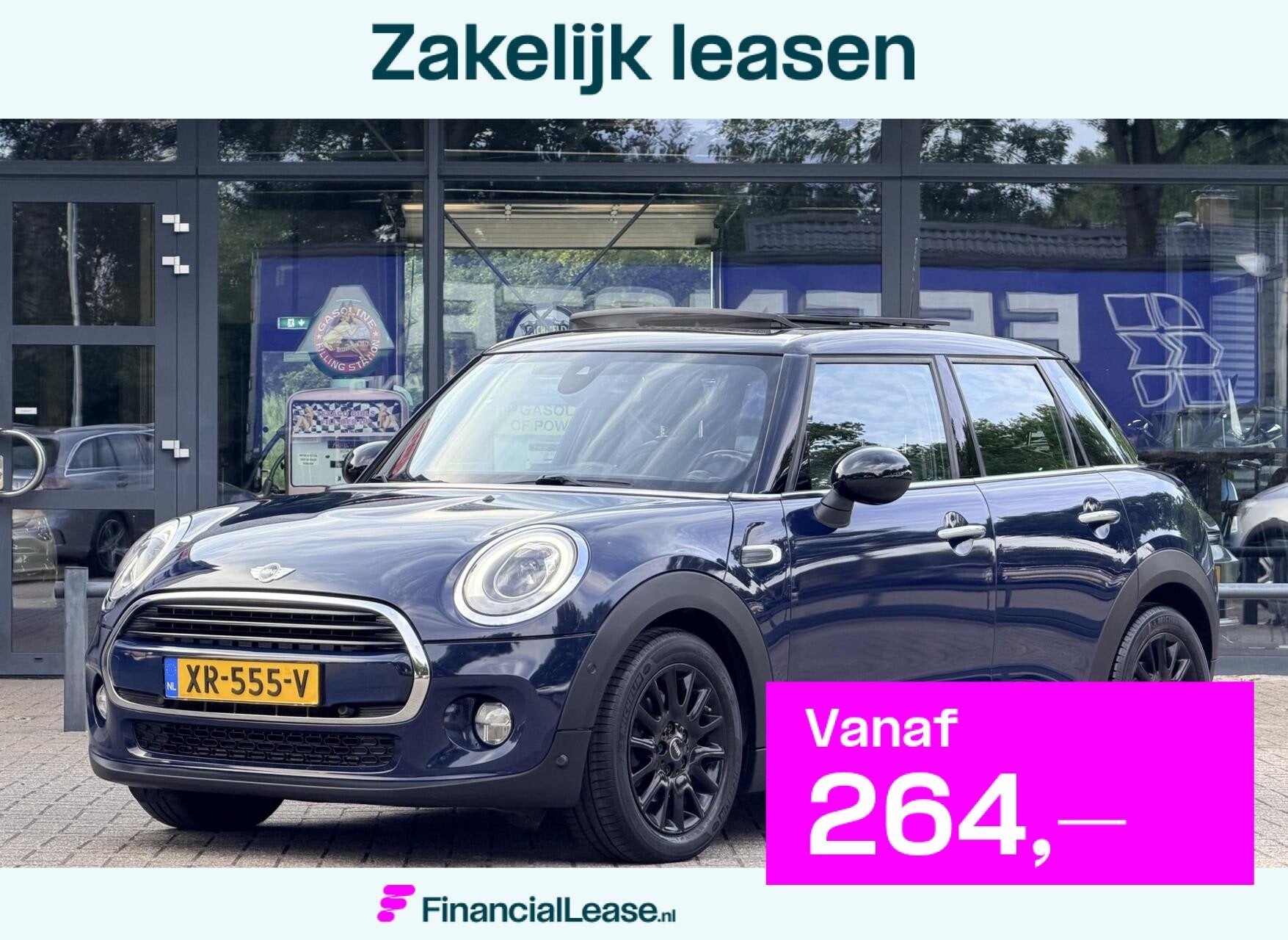Mini 5-Deurs 1.5 Cooper Chili Business | Automaat | Pano | L, 136 pk, Gebruikt, Euro 6, Blauw
