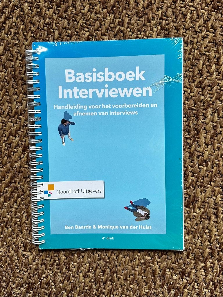 Basisboek Interviewen - Ben Baarda & Monique van der Hulst, Boeken, Zo goed als nieuw, Ben Baarda & Monique van der Hulst, Gamma
