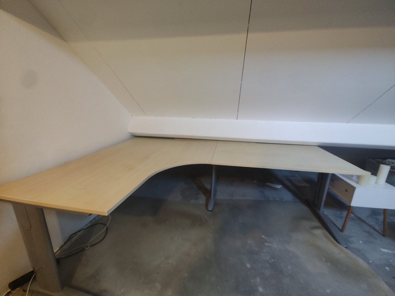 Officieel Werkbureau Hoekmodel 160x240 cm - Losse Onderdelen, Huis en Inrichting, Bureaus, Ophalen, Gebruikt