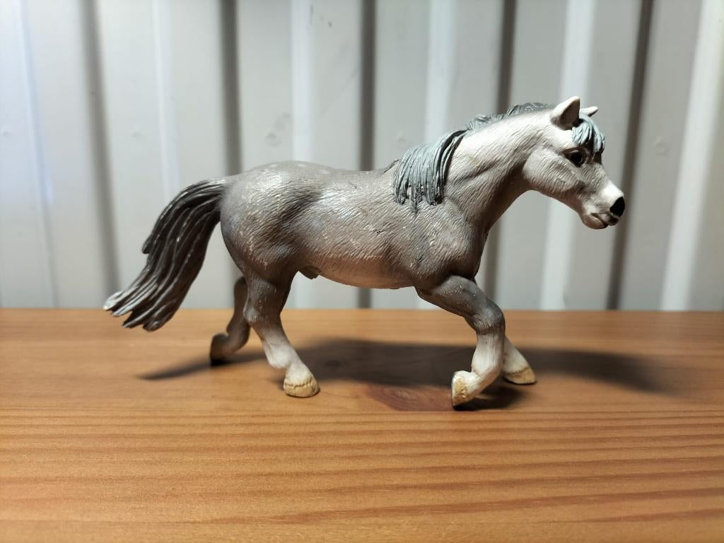 schleich grijze rijpony hengst, Ophalen of Verzenden, Nieuw