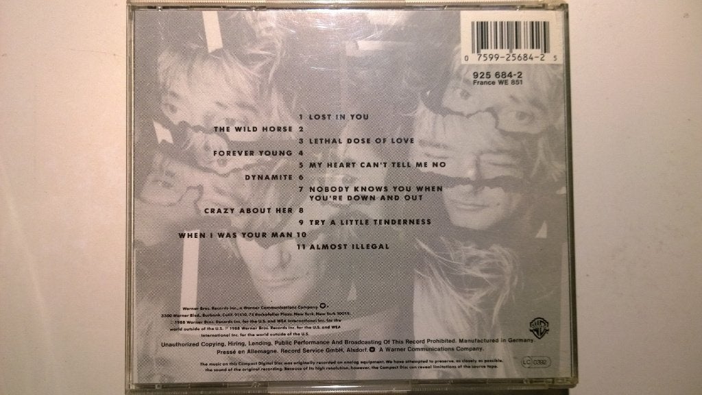 Rod Stewart - Out Of Order, Ophalen of Verzenden, Zo goed als nieuw, Poprock, Album