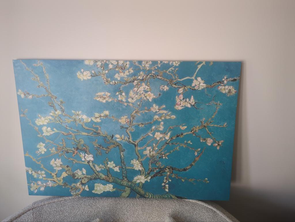 Groot Doek Afdruk: Van Gogh's Amandelbloesem, Ophalen of Verzenden