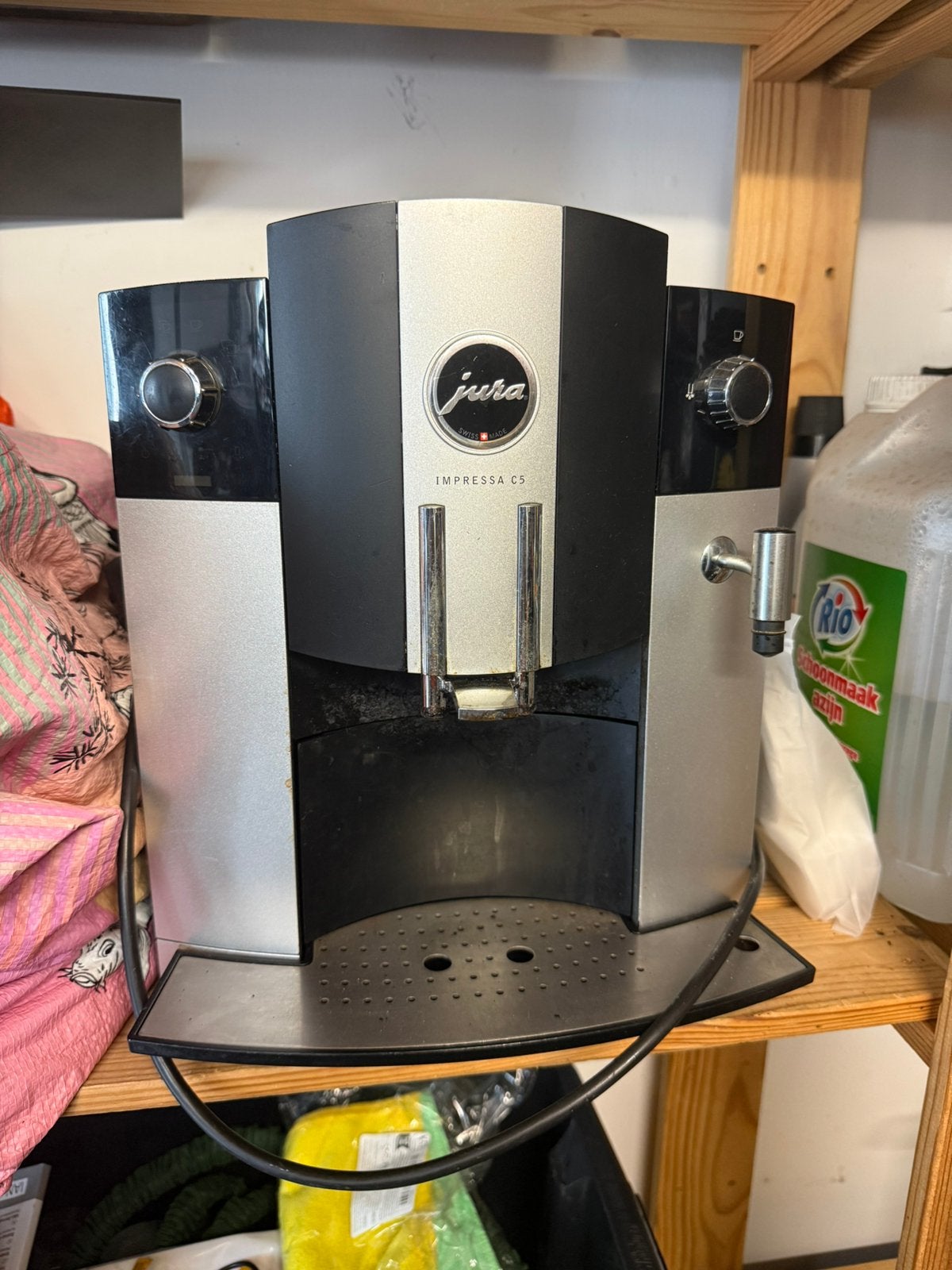 Jura Impressa C5 gereviseerd, Witgoed en Apparatuur, Koffiezetapparaten, Ophalen, Afneembaar waterreservoir, Koffiemachine, Zo goed als nieuw