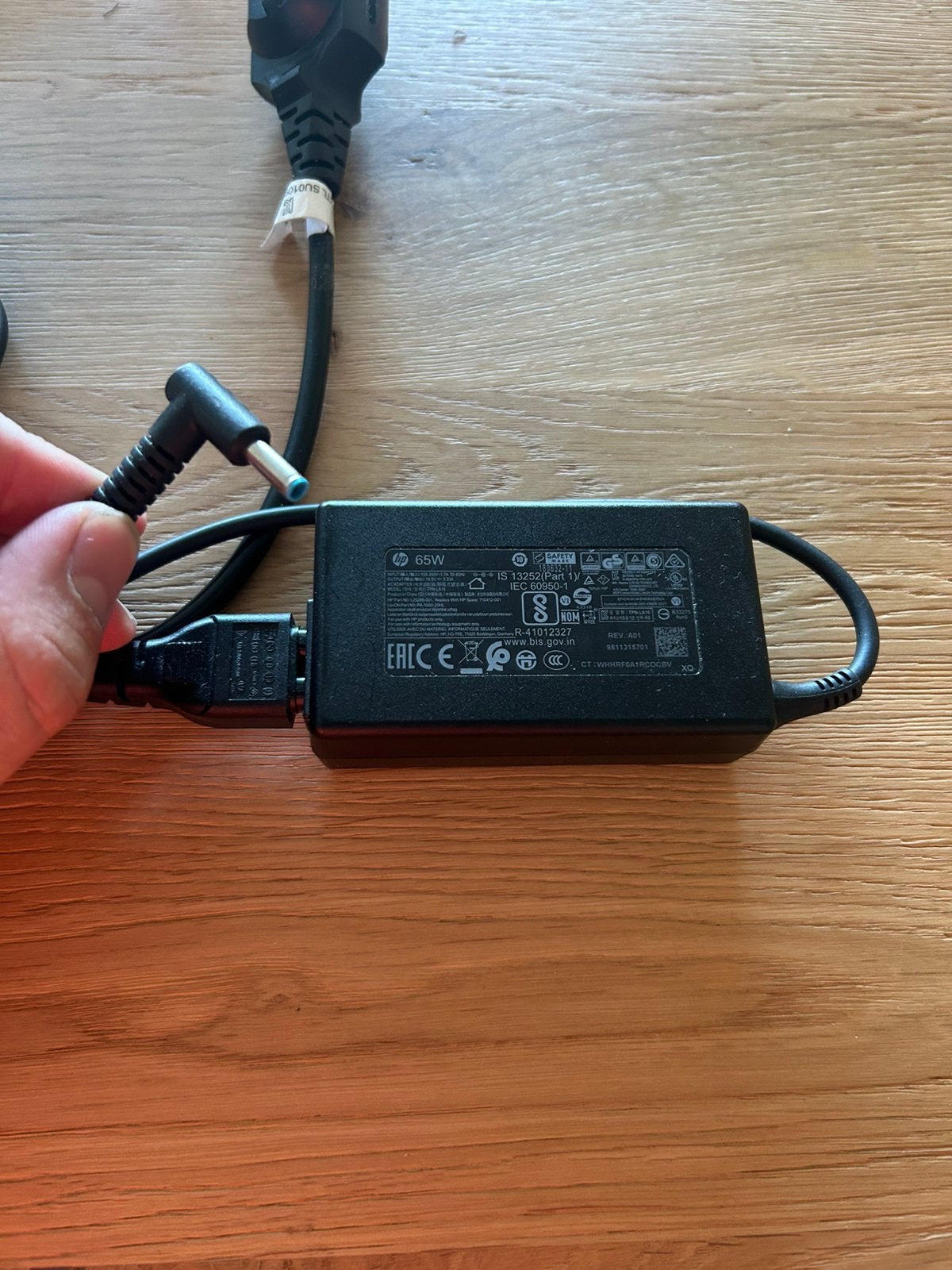 HP oplader adapter 65Watt, Ophalen, Zo goed als nieuw