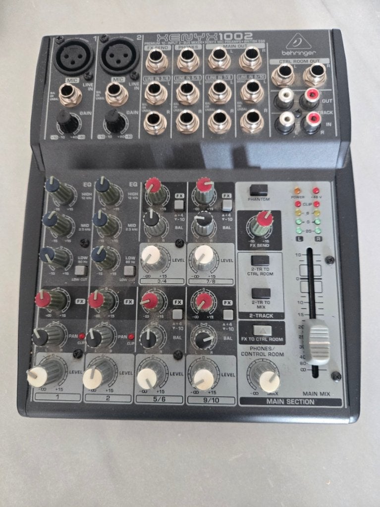 Mengpaneel Behringer, Muziek en Instrumenten, Ophalen of Verzenden, Gebruikt, 5 tot 10 kanalen, Microfooningang