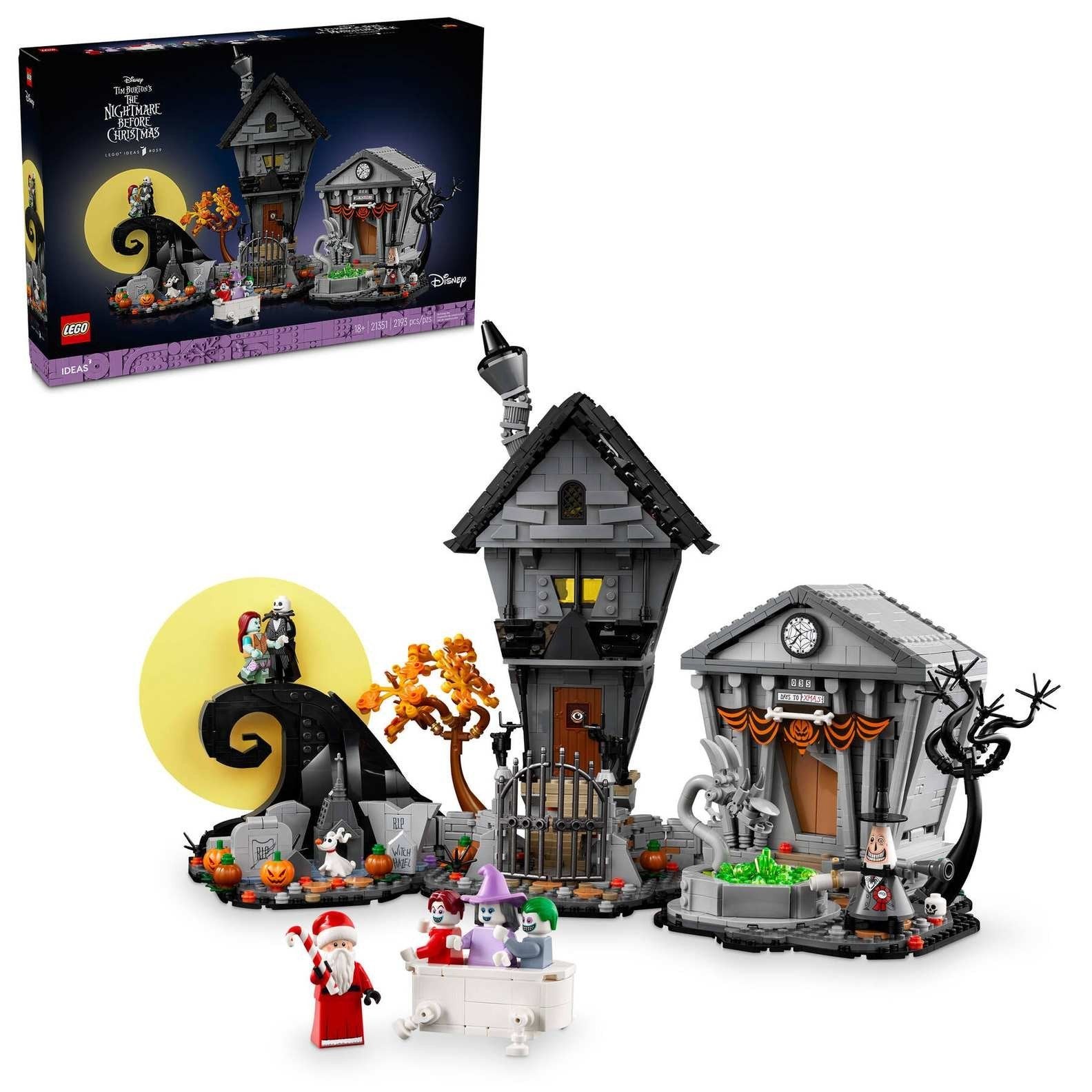 Lego IDEAS 21351 Tim Burton's The Nightmare before Christmas, Ophalen of Verzenden, Nieuw, Complete set, Lego