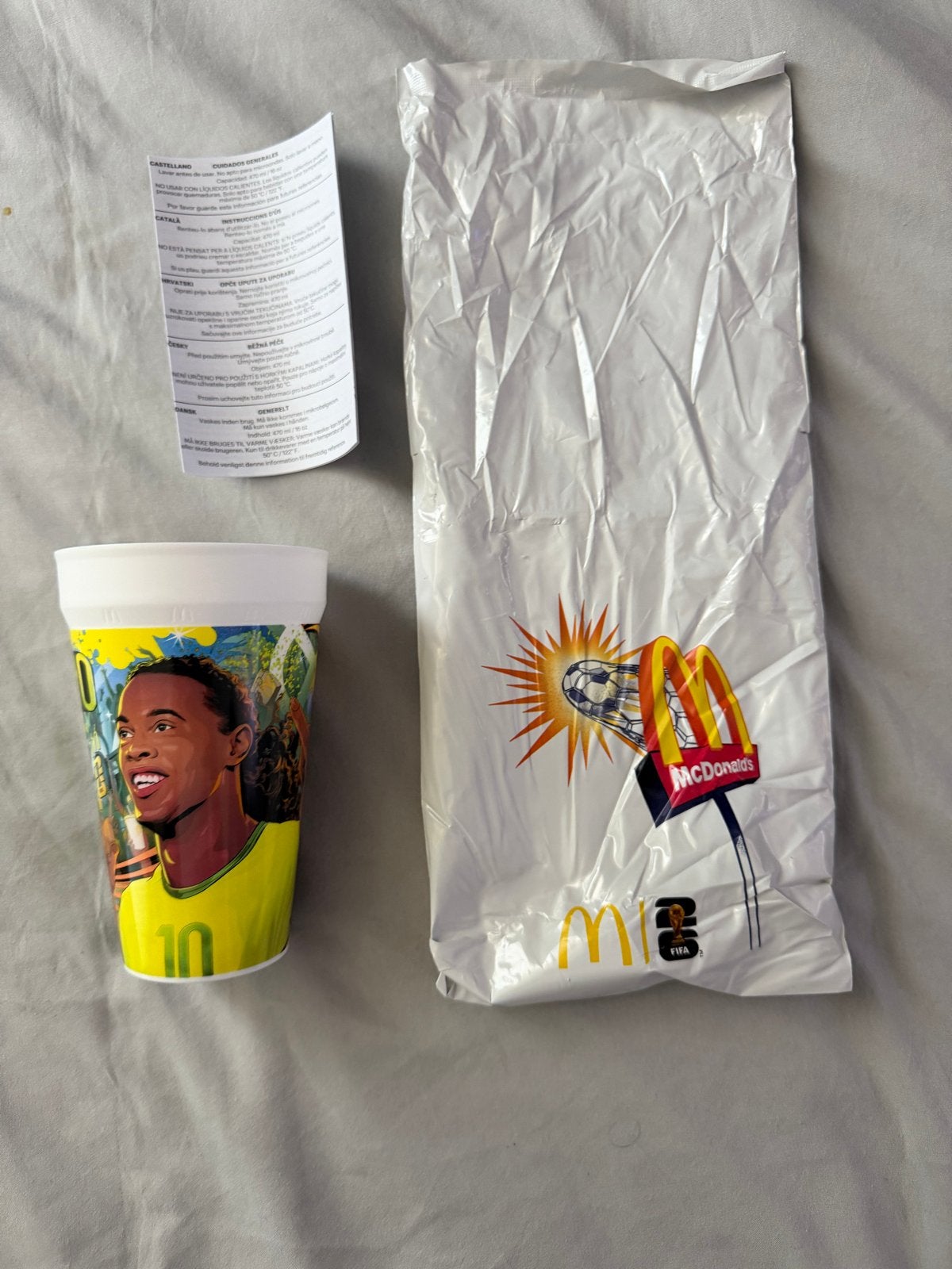 Ronaldinho WK Beker McDonald's Brazilie Voetbal, Ophalen of Verzenden, Zo goed als nieuw, Buitenlandse clubs, Overige typen