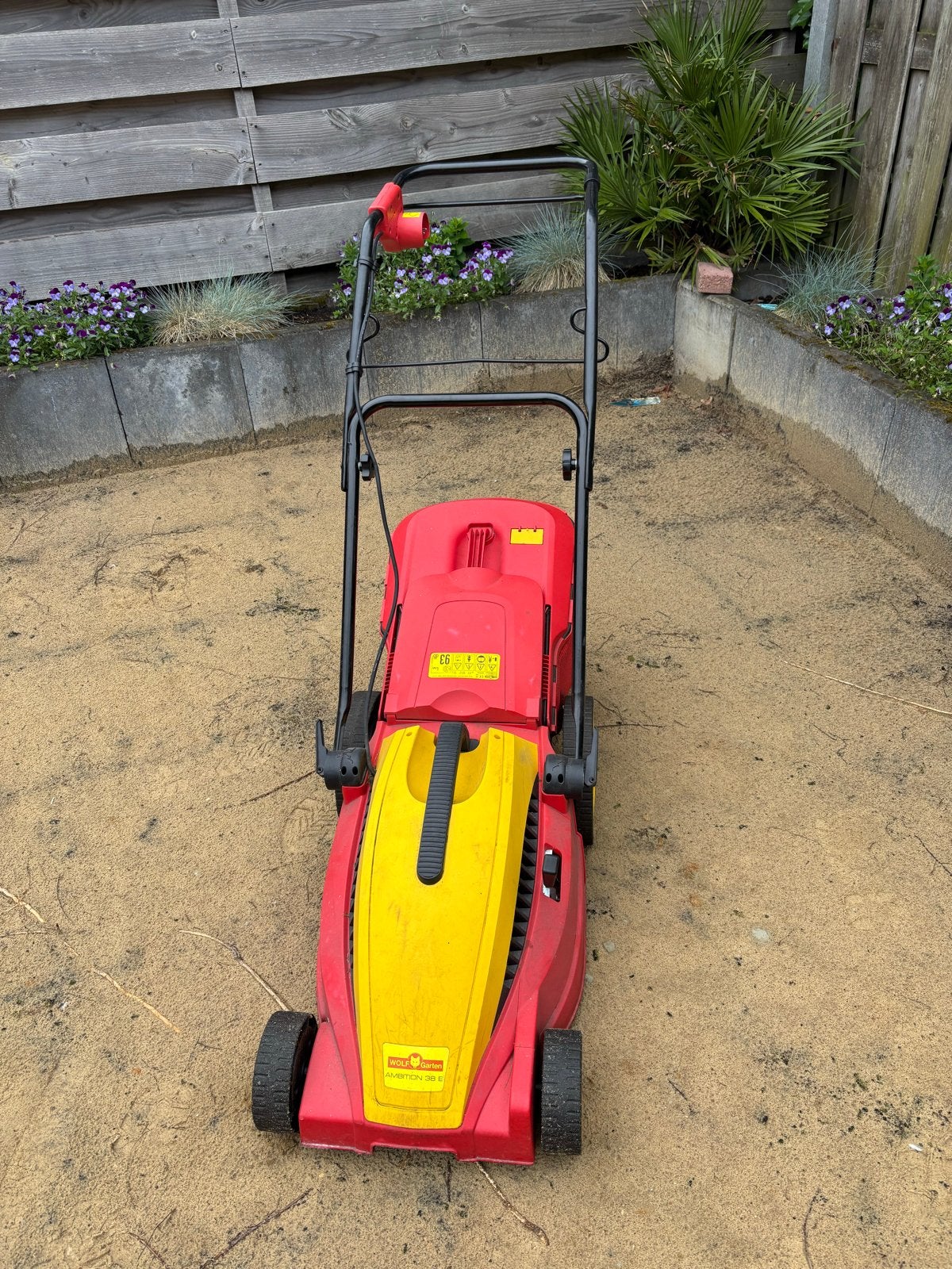 Wolf Garten Ambition 38 E Grasmaaier- 38 cm maaibreedte, Ophalen, Cirkelmaaier, Gebruikt, Elektrische grasmaaier