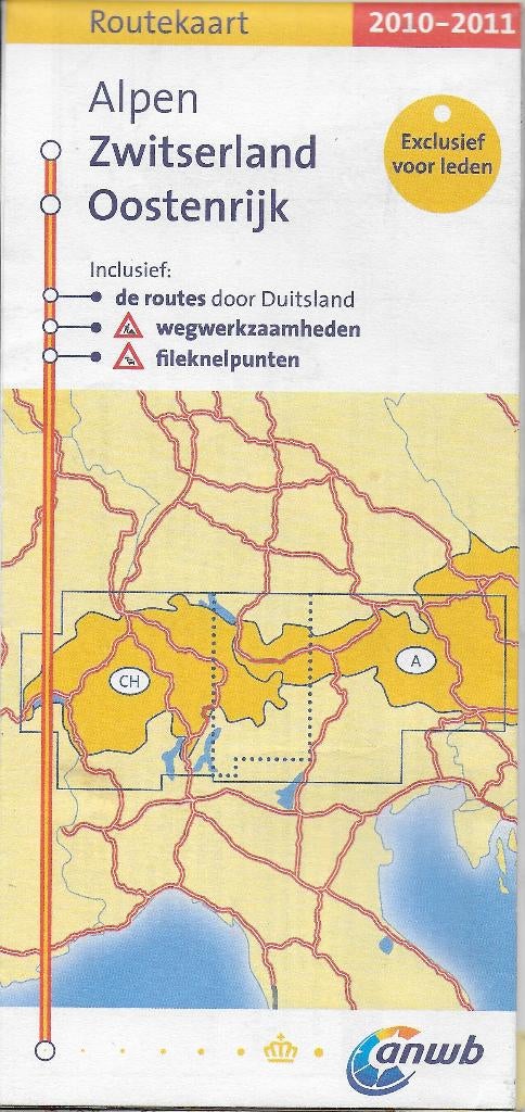 l1979 plattegrond alpen zwitserland /oostenrijk 2010-2011, Boeken, Atlassen en Landkaarten, Ophalen of Verzenden, 1800 tot 2000