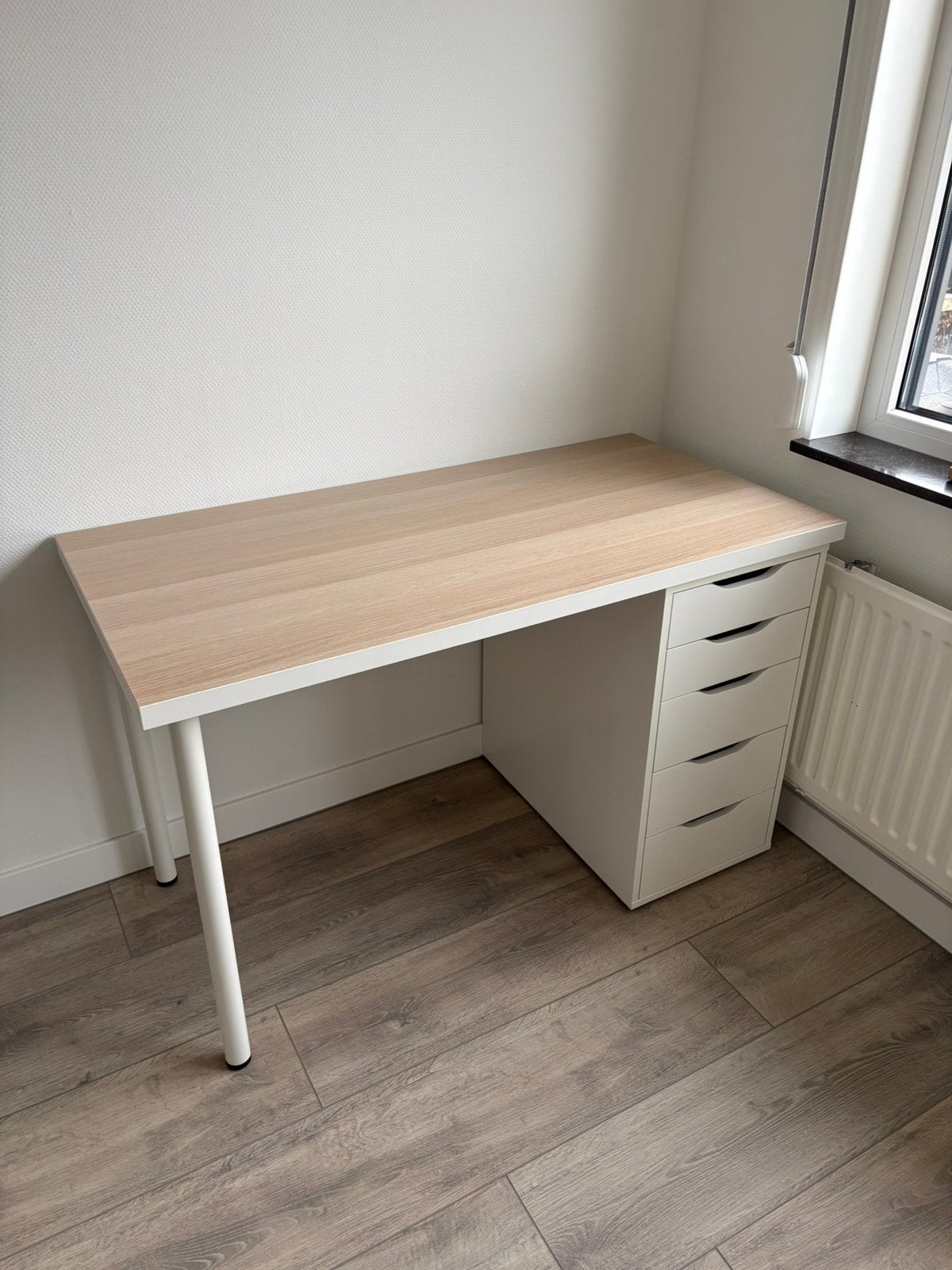 IKEA Bureaublad met poten Bureau eiken houten patroon, Ophalen, 120 cm, Scandinavisch, Kinderbureau