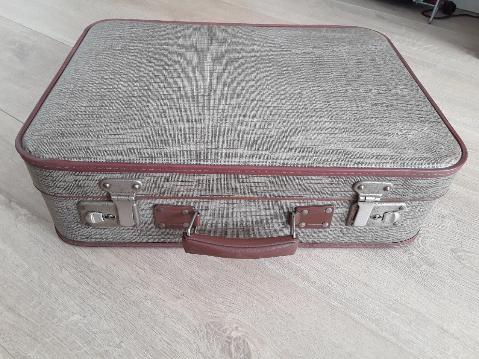 Vintage koffer, Ophalen of Verzenden, Gebruikt, Leer