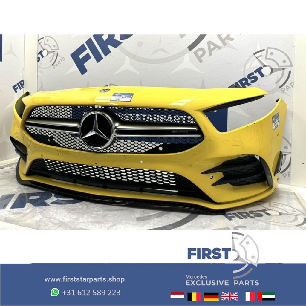W177 A KLASSE 2022 A35 PERFORMANCE AMG VOORBUMPER GEEL AERO, Gebruikt, -, Voor, Ophalen of Verzenden