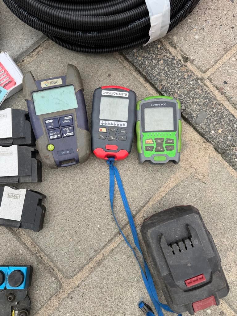 Glasvezel Gereedschappen FTTH: Laserpennen, Powermeters, Str, Ophalen, Gebruikt